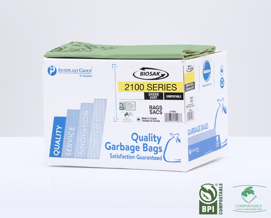 Série 2100 Sacs à grande capacité compostables Biosak W. Ralston